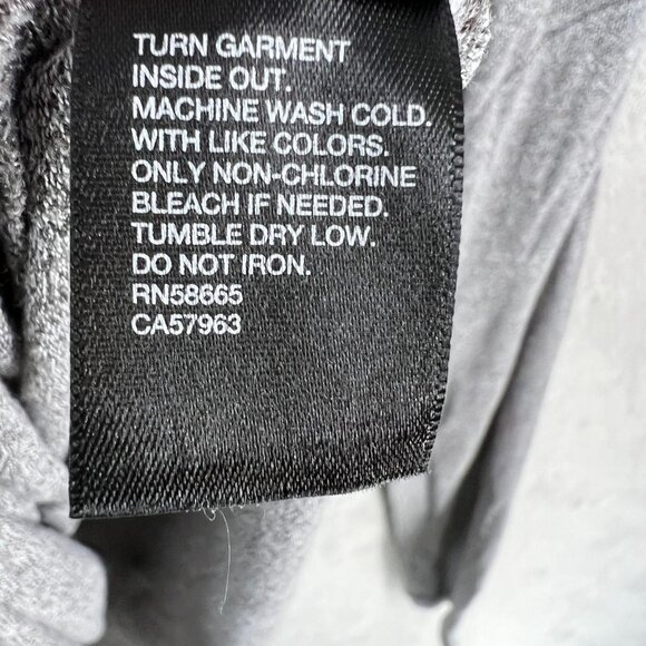 Zella Ruched Long Sleeve Top Womens Small Gray Comfy Stretch Athleisure - Picture 10 of 11